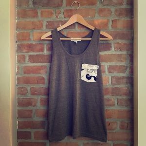 Apliiq Mustache Pocket Tank Top
